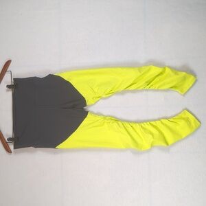 ZYIA Active Colorblock Neon Ruched‎ High Waist Athletic Leggings 4